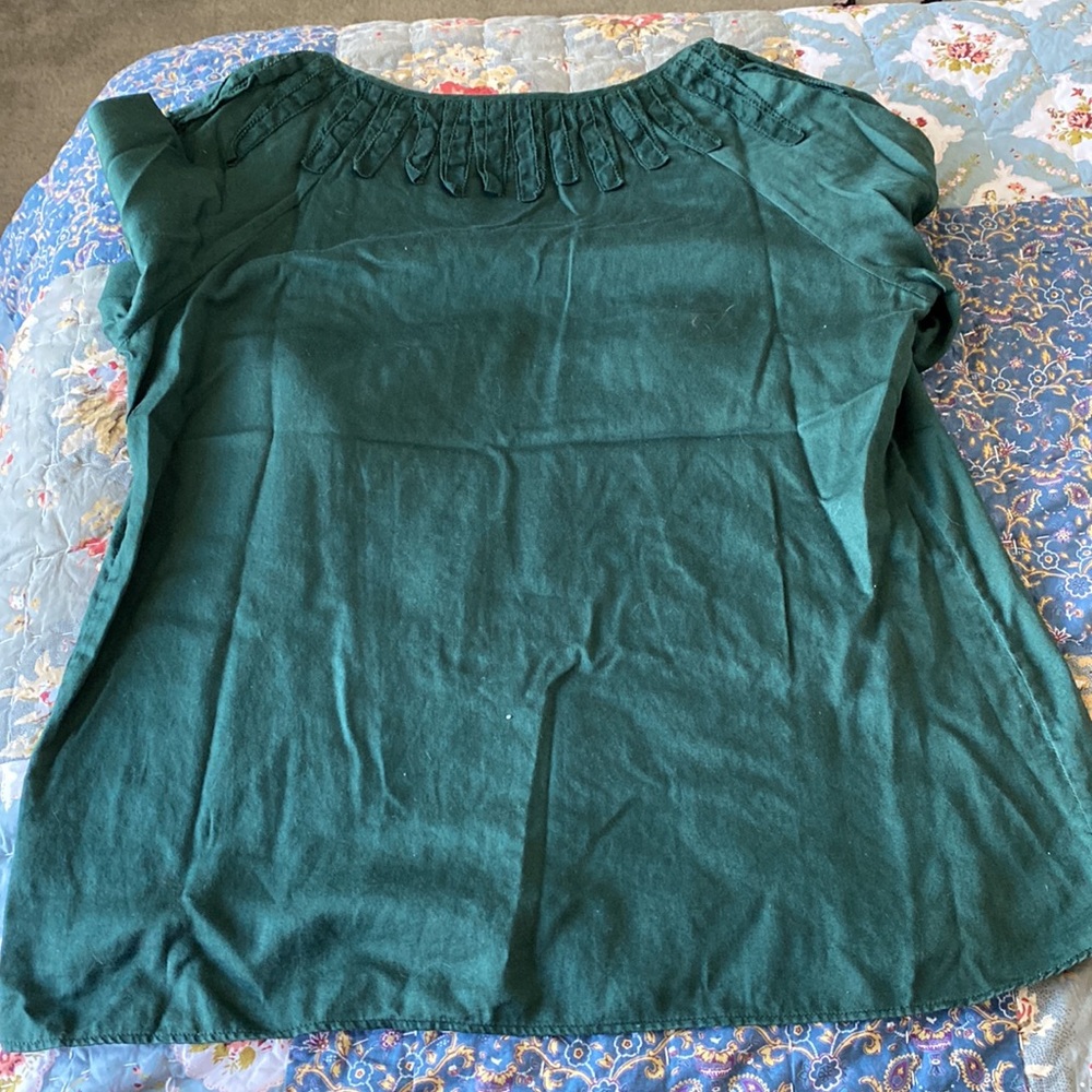 Talbots green blouse - Picture 6 of 6